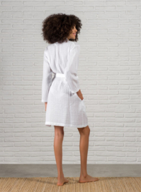 Kimono mousseline wit