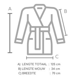 Kaftan / kimono 'Azra' blockprint