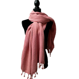 Hamamdoek STONE Vintage pink