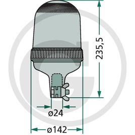 Granit Zwaailamp 12V