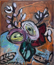 groen vaasje 50x60cm