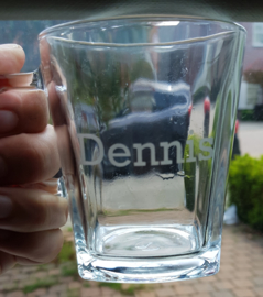 Theeglas met naam