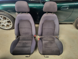 Set Stoelen Zwart Stof voor een Mazda MX-5 NB