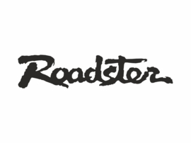 Sticker Logo Roadster Zwart | Mazda MX5 MX-5