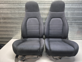 Set Stoelen zwart Stof voor een Mazda MX-5 NA