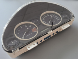 Tellerbak km-teller met witte ringen gebruikt voor een Mazda MX-5 NB/NBFL