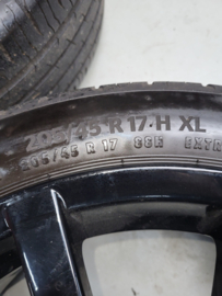 Velgen zwart gepoedercoat met Continental banden Mazda MX-5 NC