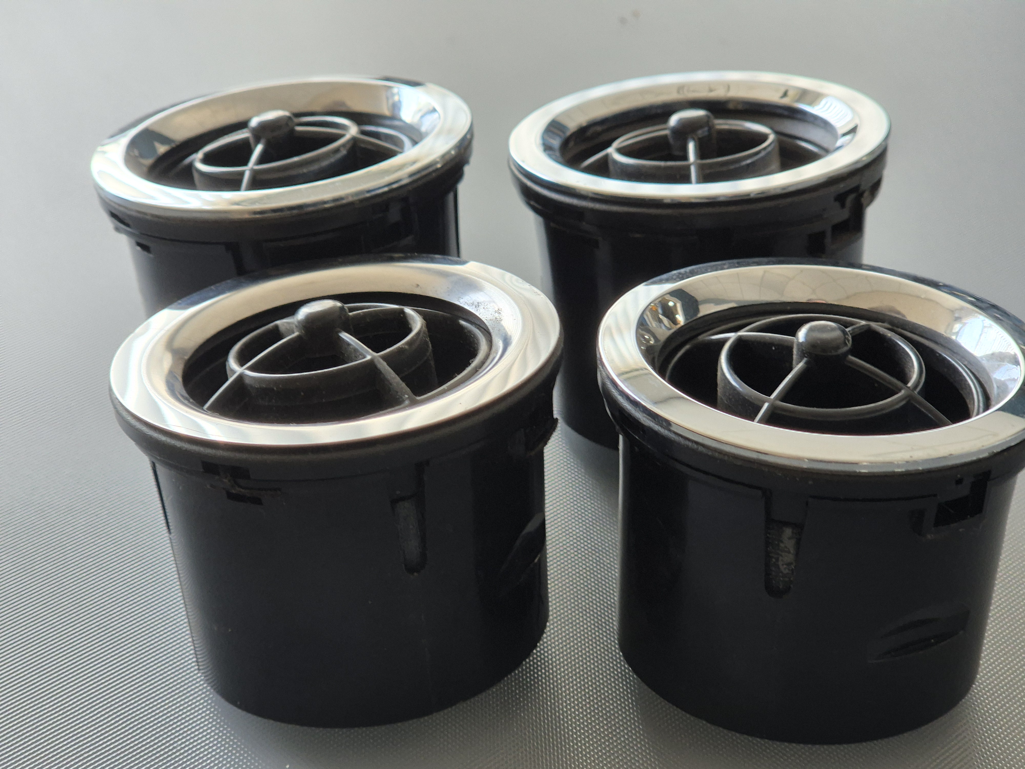 Set 4x Ventilatiebolletje Chroom gebruikt voor Mazda MX5 NB/NBFL