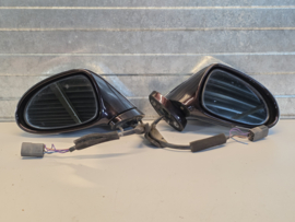 Spiegel set elektrisch (1) gebruikt voor de Mazda MX-5 NB/NBFL Paars met chroom spiegelkap