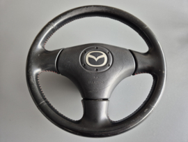 Gebruikt Stuurwiel Stuur Dynamic Rood Stiksel incl. airbag voor de MX-5 NB/NBFL