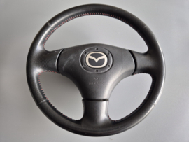 Gebruikt Stuurwiel Stuur Dynamic Rood Stiksel incl. airbag voor de MX-5 NB/NBFL