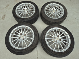 Set Velgen met Sports Green banden 195/50/R15 Mazda MX-5 NA/NB/NBFL