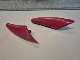 Set 2x Bovenstukje Spatlap  Achterzijde Rood gebruikt voor Mazda MX5 NA