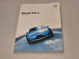 Mazda MX5 MX-5 origineel Engels instructie boekje 8R87 voor de NBFL