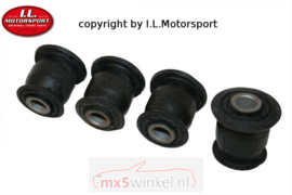 Mazda MX5 MX-5  NA/NB/NBFL set Draagarmrubbers 4-delig Draagarm Voorzijde Bovenzijde