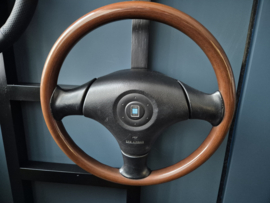 Houten Stuurwiel Stuur Nardi incl. airbag gebruikt voor de MX-5 NB/ NBFL
