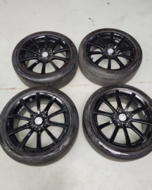 Velgen zwart gepoedercoat met Continental banden Mazda MX-5 NC