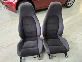 Set Piloten Stoelen zwart Stof voor een Mazda MX-5 NB