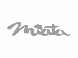 Sticker Logo Miata Zilver | Mazda MX5 MX-5