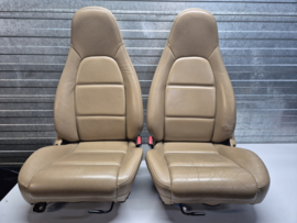 Set Leder Stoelen Beige voor een Mazda MX-5 NA/NB/NBFL