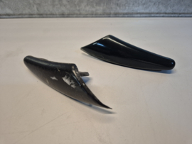 Set 2x Bovenstukje Spatlap  Achterzijde Zwart/Groen gebruikt voor Mazda MX5 NA