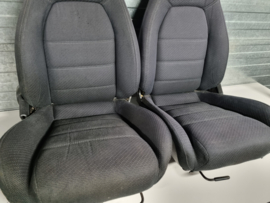 Set Stoelen zwart Stof voor een Mazda MX-5 NA