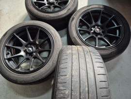 Set JR Velgen 15 inch met banden 205/50/15 Mazda MX-5 NA/NB/NBFL