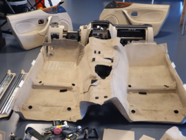 Compleet Beige Tapijt Interieur gebruikt voor de Mazda MX-5 NBFL