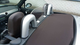 Gebruikt set 2x Design Bar afdekplaat Zilver voor de Mazda MX5 MX-5 NC
