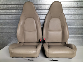 Set Leder Stoelen Beige voor een Mazda MX-5 NBFL/NB/NA