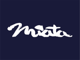 Sticker Logo Miata Wit | Mazda MX5 MX-5