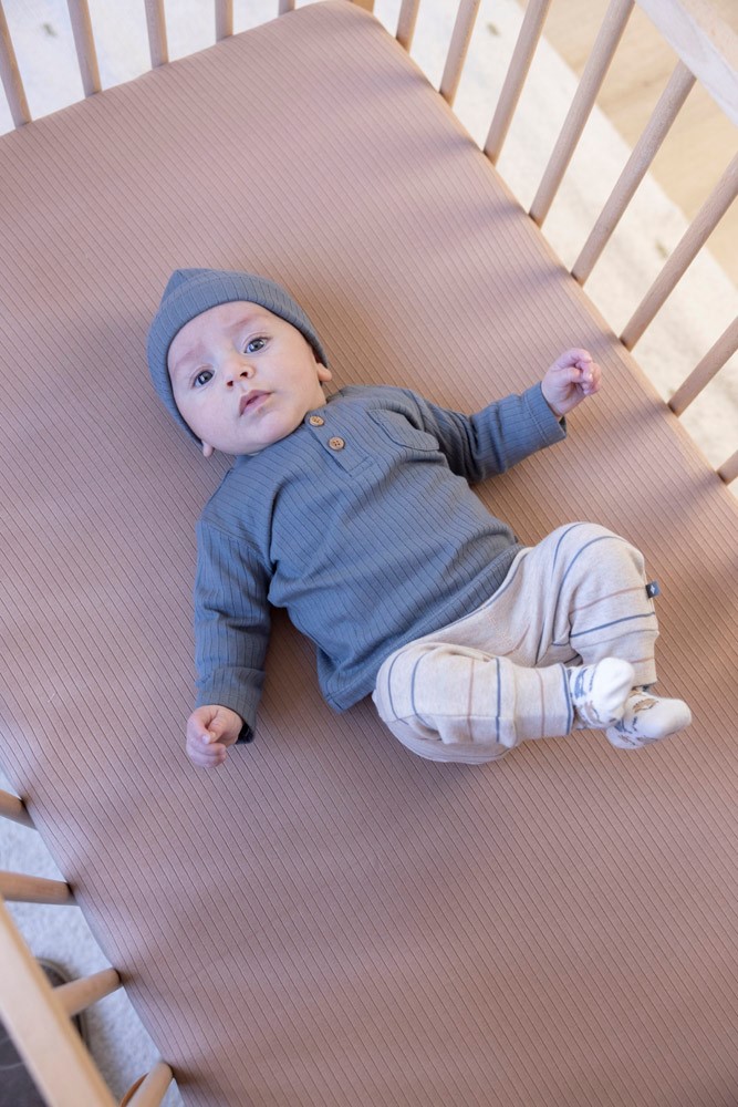 Feetje Broek Streep Taupe melange - Howdy