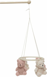 Jollein Baby Mobiel Teddy Bear - Wild Rose/Naturel