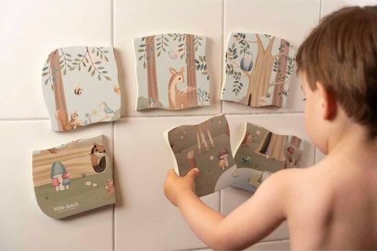 Little Dutch Bad Puzzel Foam - Forest Friends