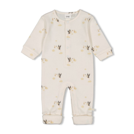 Feetje Pak Omslagvoet AOP Rib Offwhite - Special Delivery