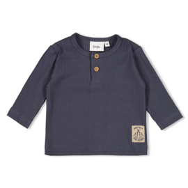 Feetje Longsleeve Rib Blauwgrijs - Narwal
