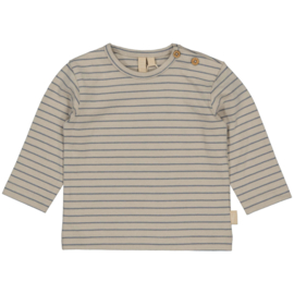 Levv Longsleeve Laurens - AOP Light Grey Stripe