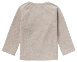 Noppies Overslagshirt Rib Nanyuki - Taupe Melange