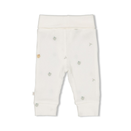 Feetje broek Rib AOP Offwhite - Autumn Sweetness