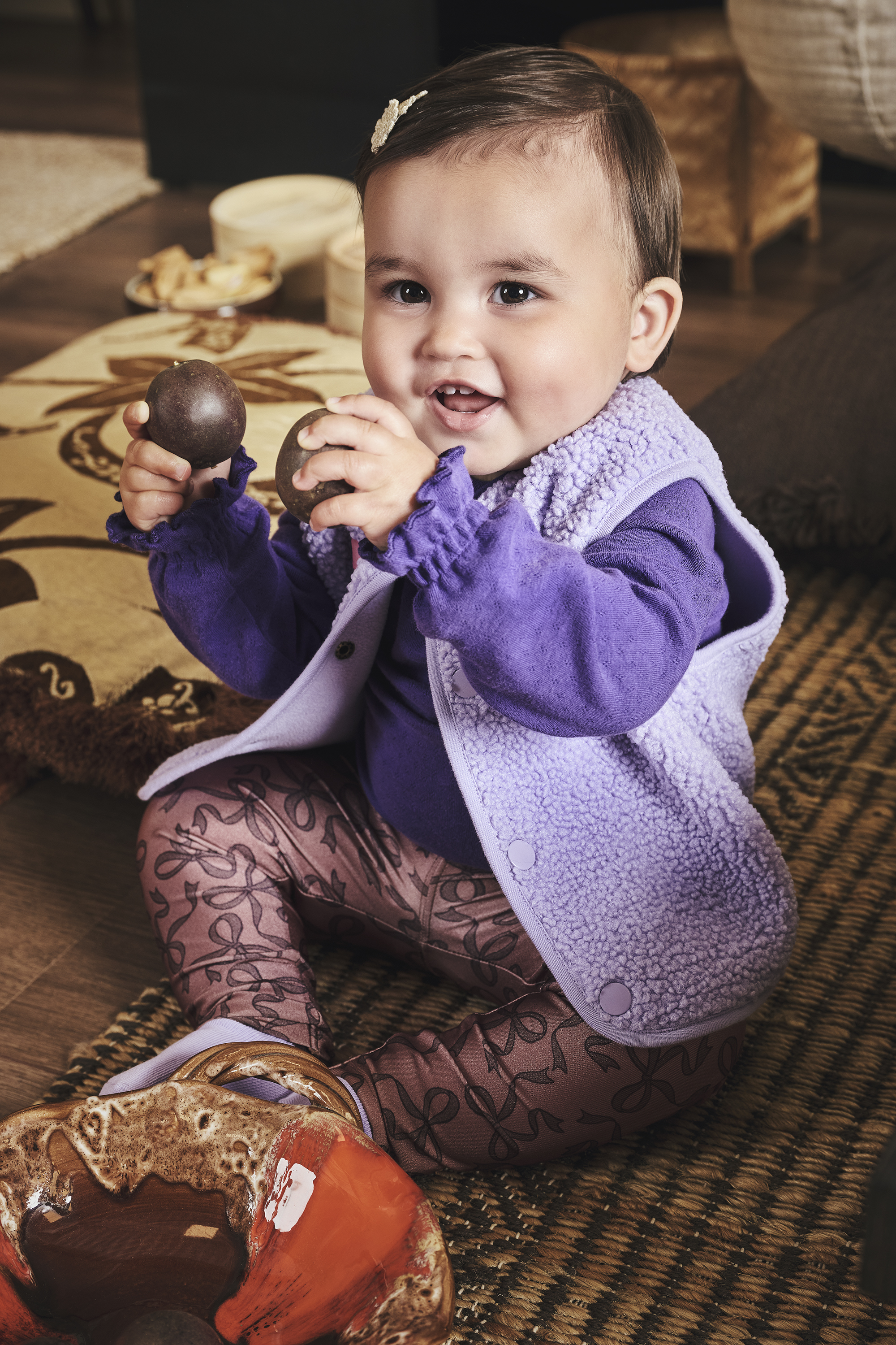 Z8 Teddy Gilet Celina - Morning Violet