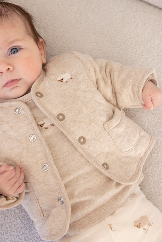 Feetje Longsleeve Taupe Melange - Sleepy Sheepy