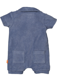 Bess Playsuit Toweling - Country Blue
