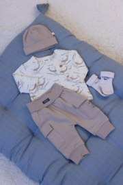 Feetje Mutsje Rib Taupe - Narwal