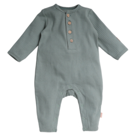 Bess Suit Henley Rib - Bottle Green