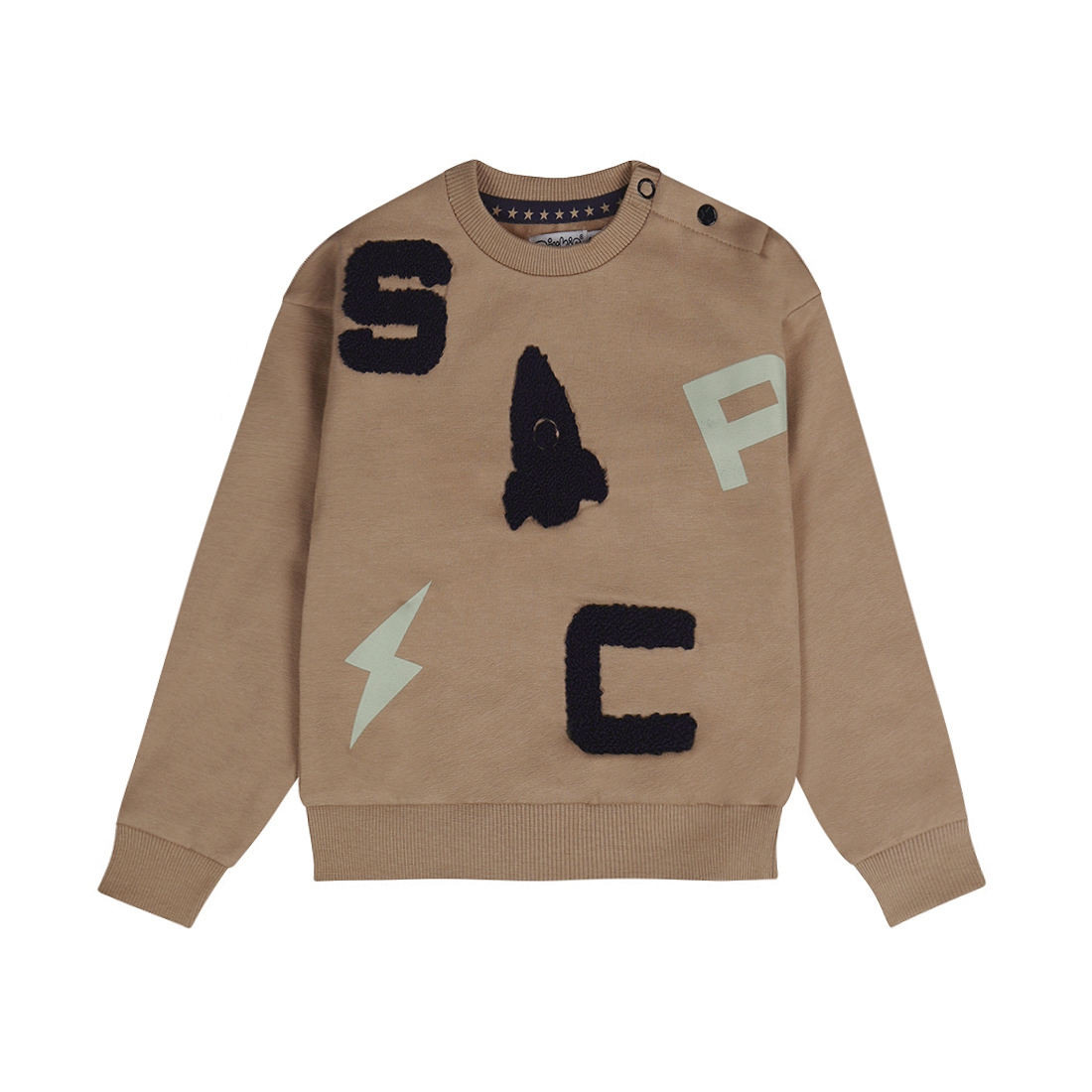 Dirkje Sweater Dropped Shoulder - Taupe