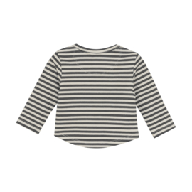 Noppies Longsleeve Superior - Stripe Pattern Dark Grey