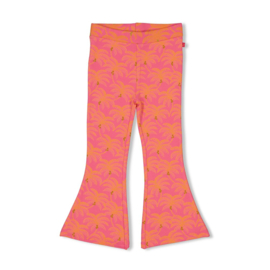 Jubel Flared Broek AOP Roze - Samba Shake