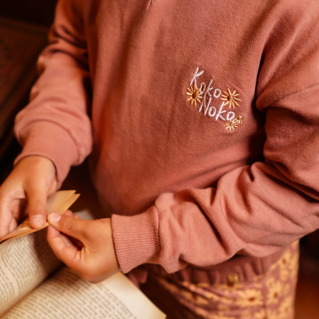 Koko Noko Sweater Capuchon - Dark Old Pink