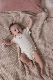 Feetje Romper Pointelle Rib Offwhite - Starfish Wishes