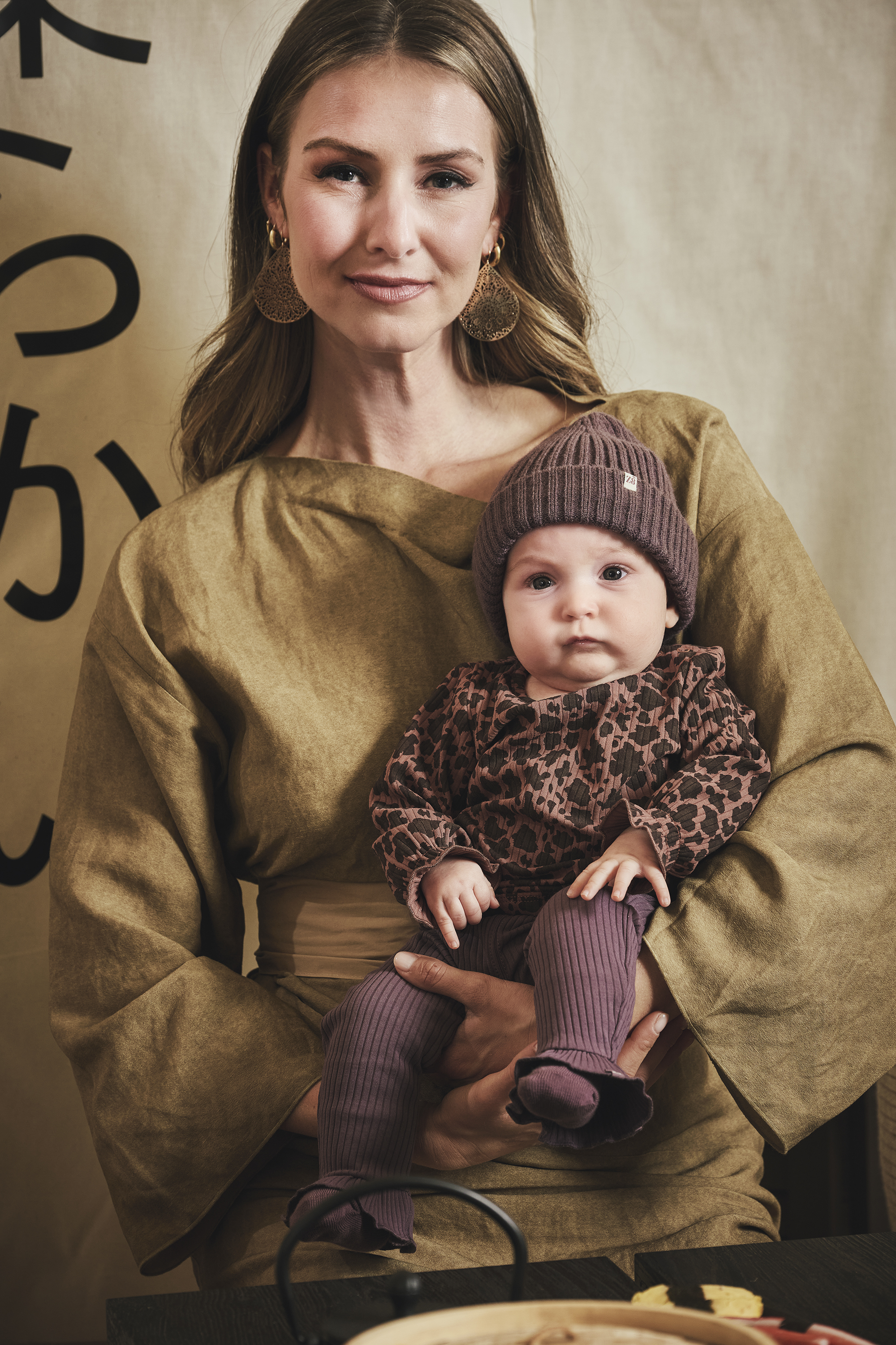 Z8 Longsleeve Tricot Rib Perla - AOP Amber Brown